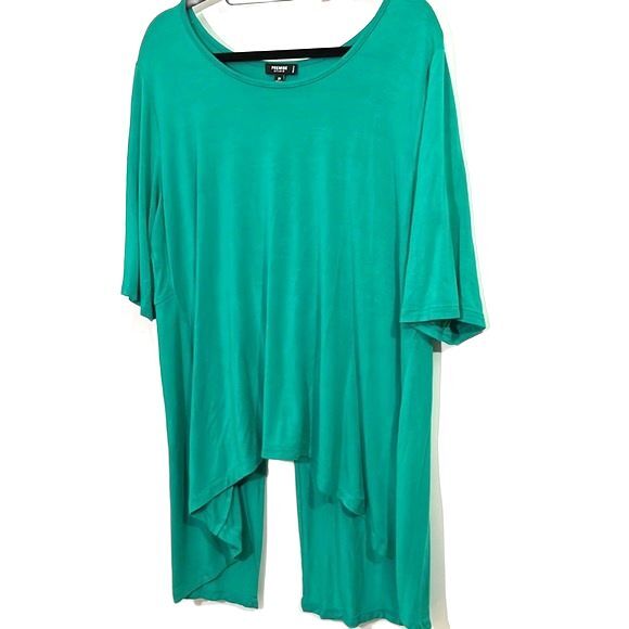 Premise Studio Split Back Tunic Green Size 2X - Picture 2 of 6